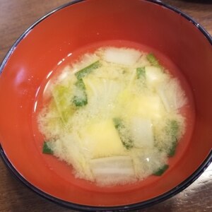 豆腐とねぎの味噌汁☆